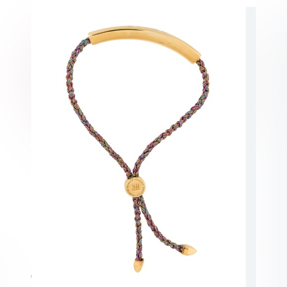 MONICA VINADER ‘Connie’ Linear Rainbow Chain Friendship Bracelet in Pink Gold - Picture 3 of 10